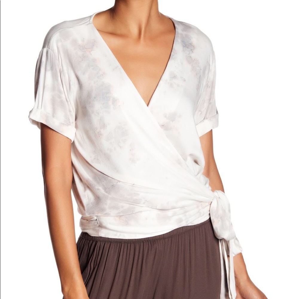 Young, Fabulous, & Broke Tie-Dye Wrap Top